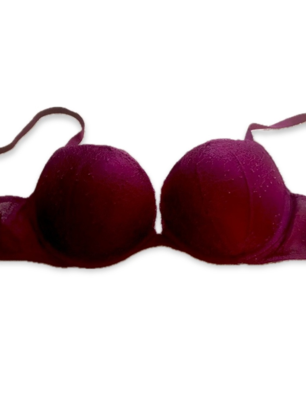 Victoria’s Secret Very Sexy Padded Push Up Bra Burgundy Purple Lace 32DD